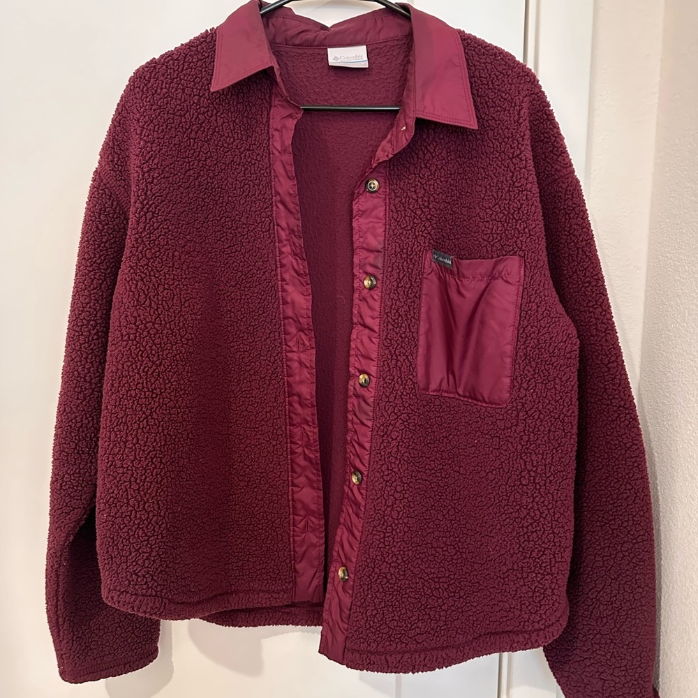Columbia Burgundy Puffers Jacket